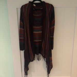 Free People Maroon Cardigan